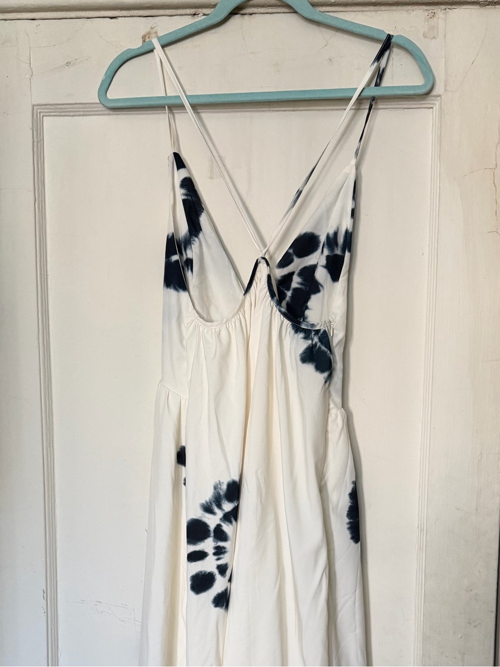 Ivesso White Tie-Dye Maxi Dress with Spaghetti Straps - Picture 9 of 9